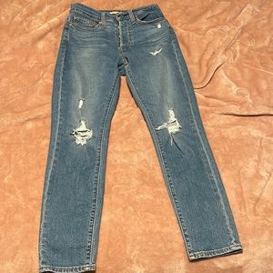 Levis Wedgie Skinny 27 ripped